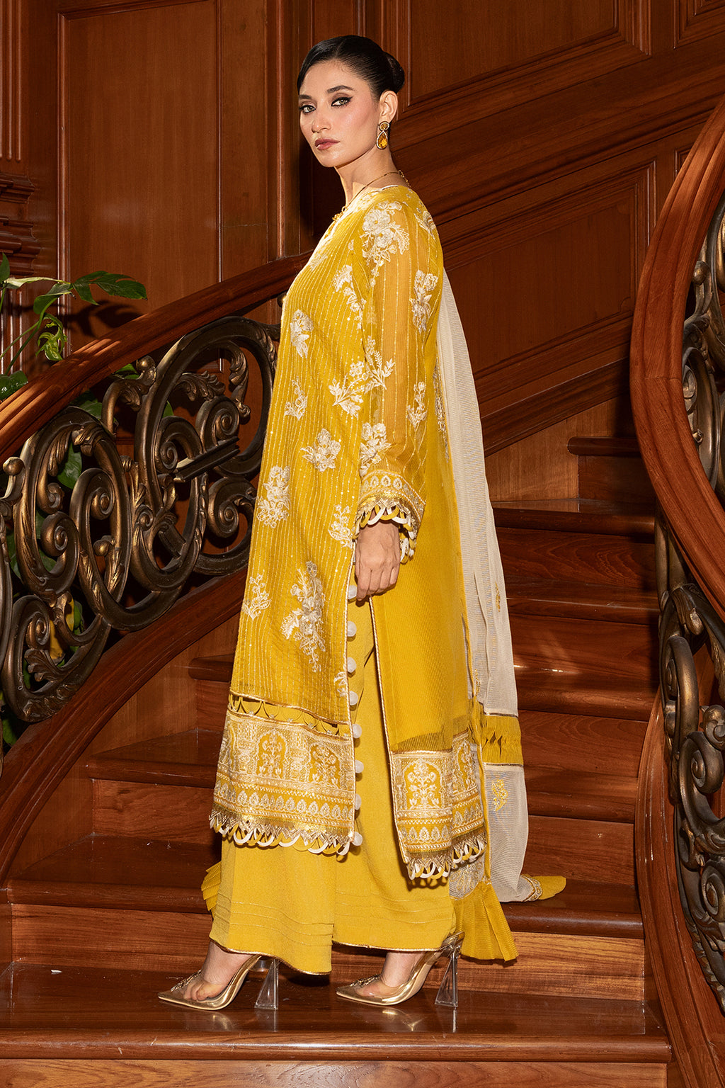 Embroidered Shirt Shalwar Dupatta - 4210