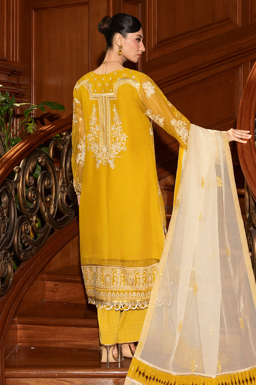 Embroidered Shirt Shalwar Dupatta - 4210