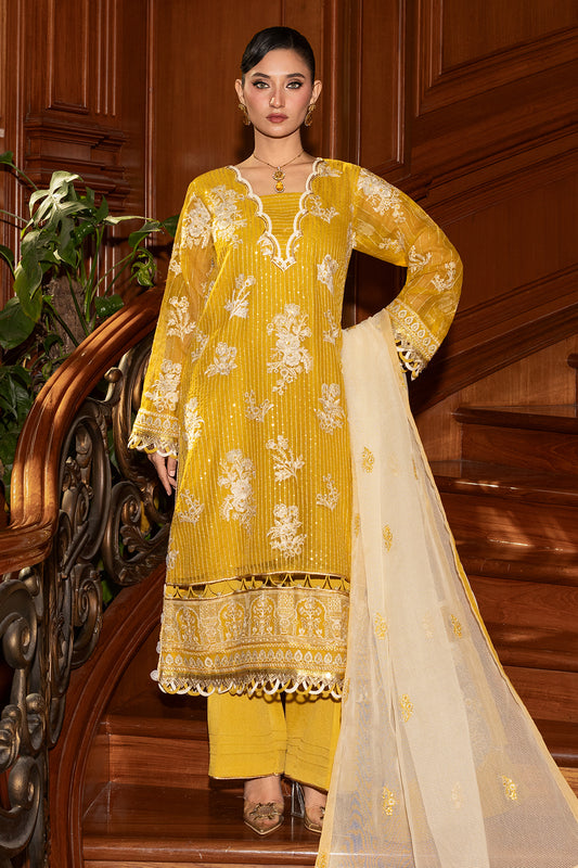 Embroidered Shirt Shalwar Dupatta - 4210