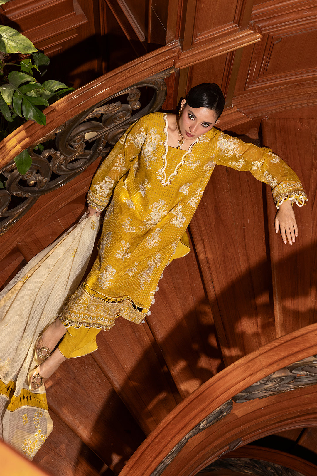 Embroidered Shirt Shalwar Dupatta - 4210