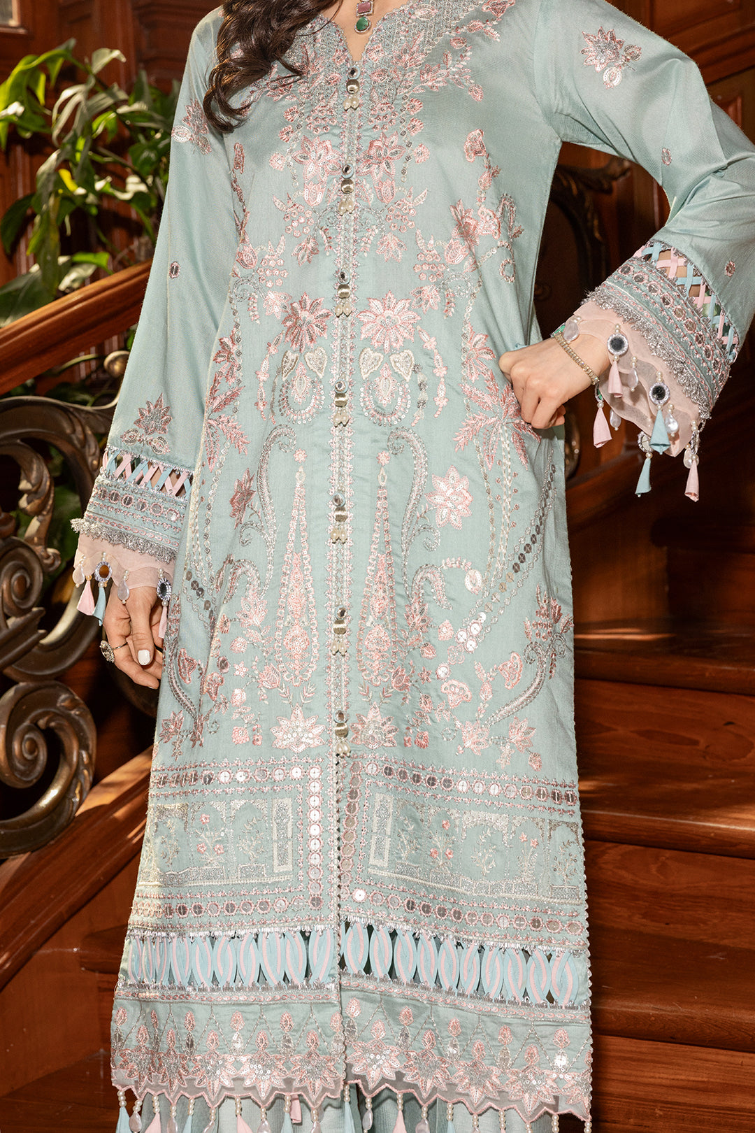 Embroidered Shirt Shalwar Dupatta - 4211