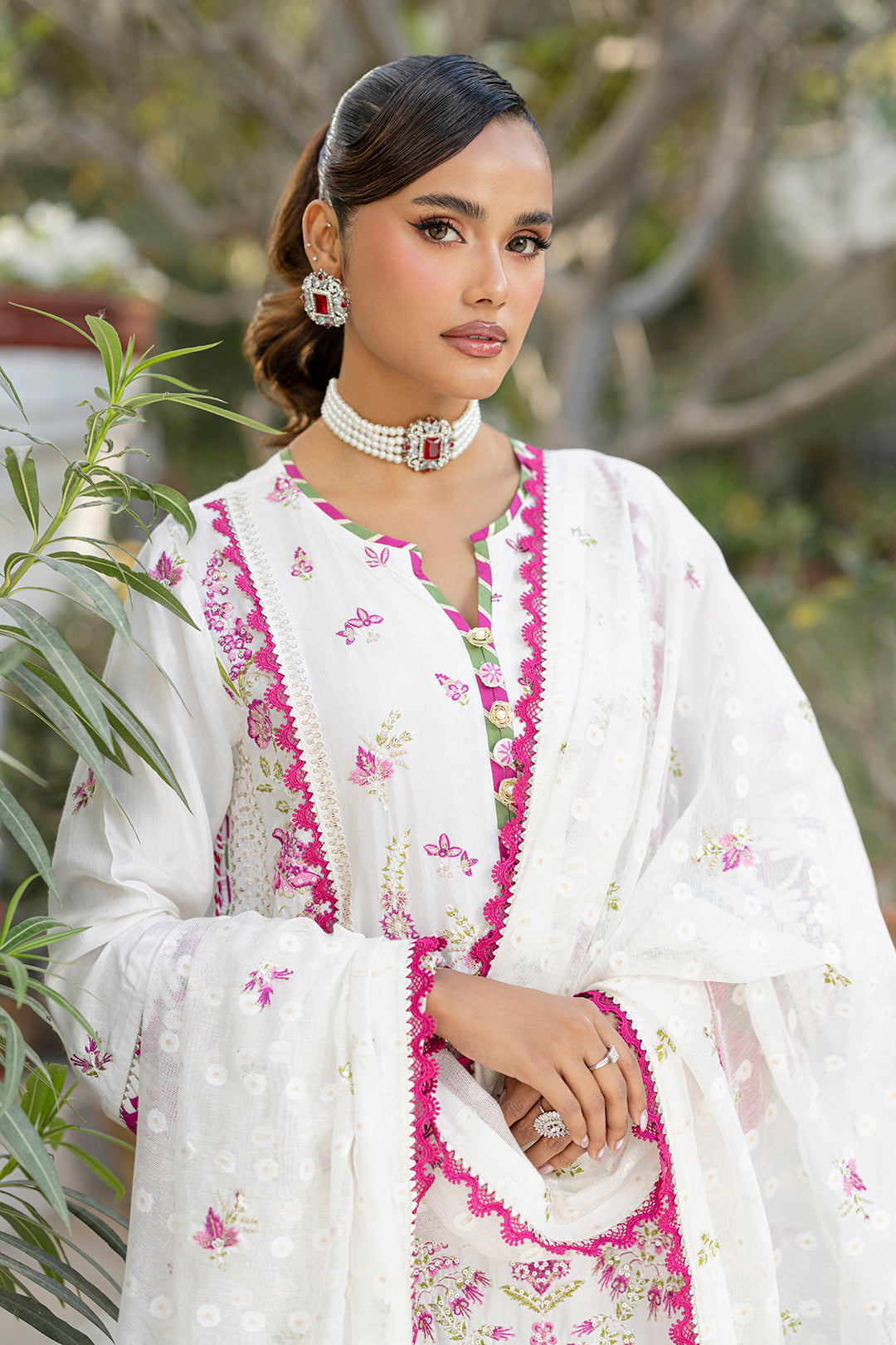 Embroidered Shirt Shalwar Dupatta - 4212
