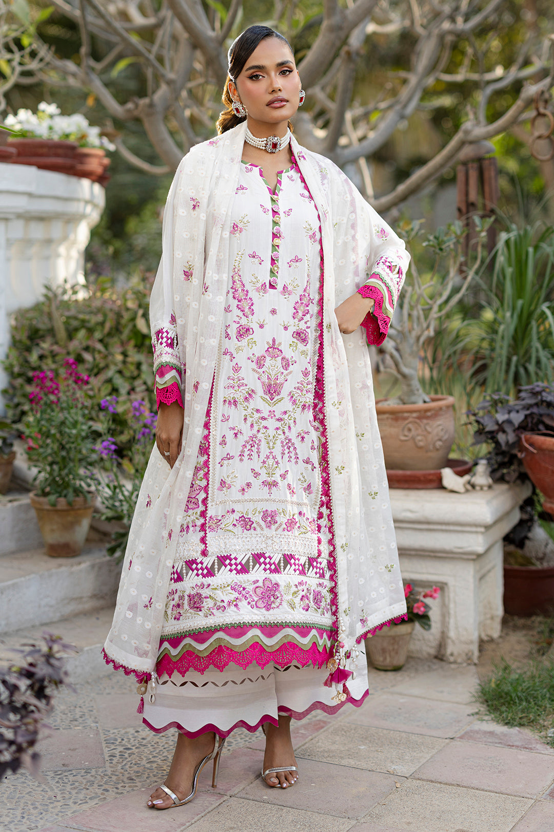 Embroidered Shirt Shalwar Dupatta - 4212