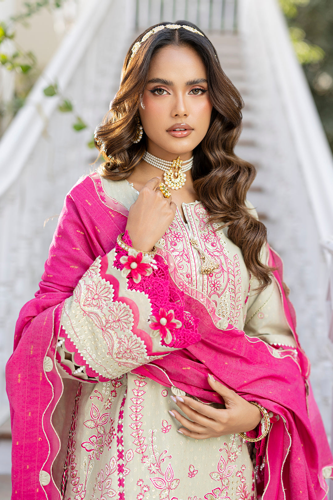 Embroidered Shirt Shalwar Dupatta - 4213