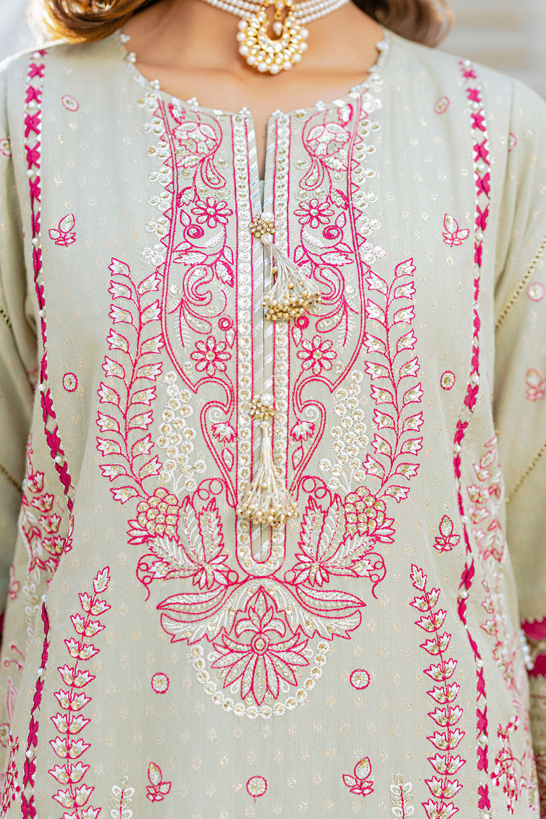 Embroidered Shirt Shalwar Dupatta - 4213