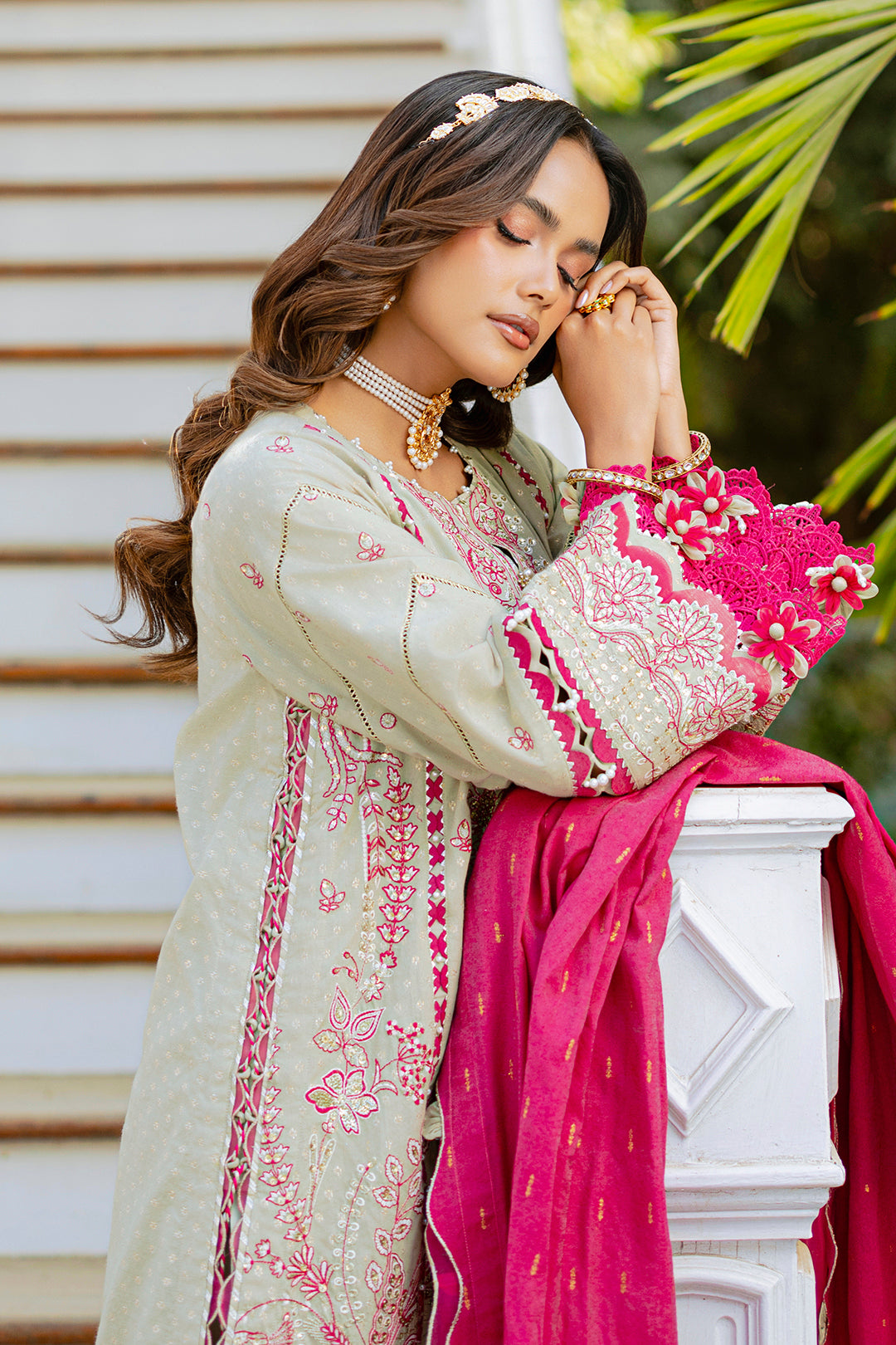 Embroidered Shirt Shalwar Dupatta - 4213