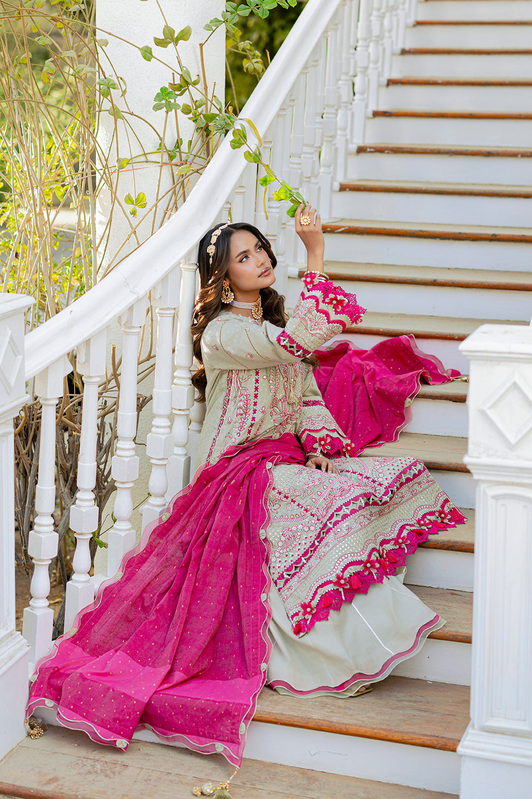 Embroidered Shirt Shalwar Dupatta - 4213