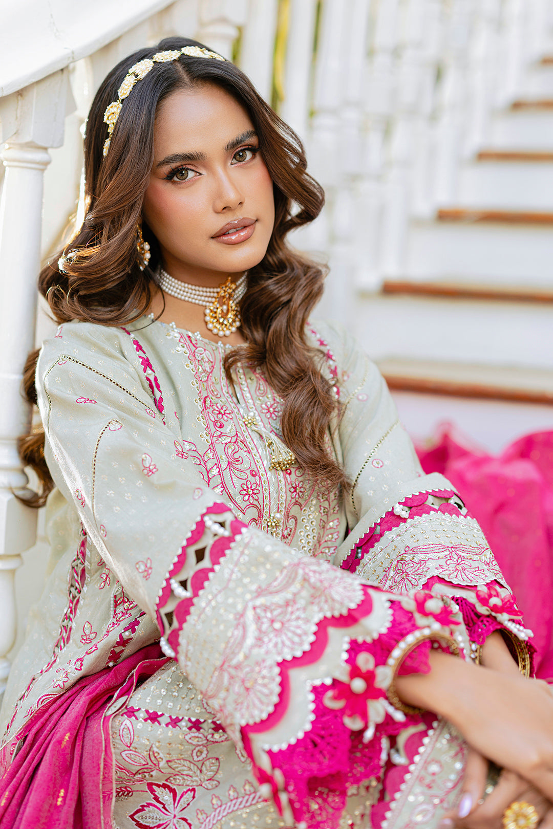 Embroidered Shirt Shalwar Dupatta - 4213