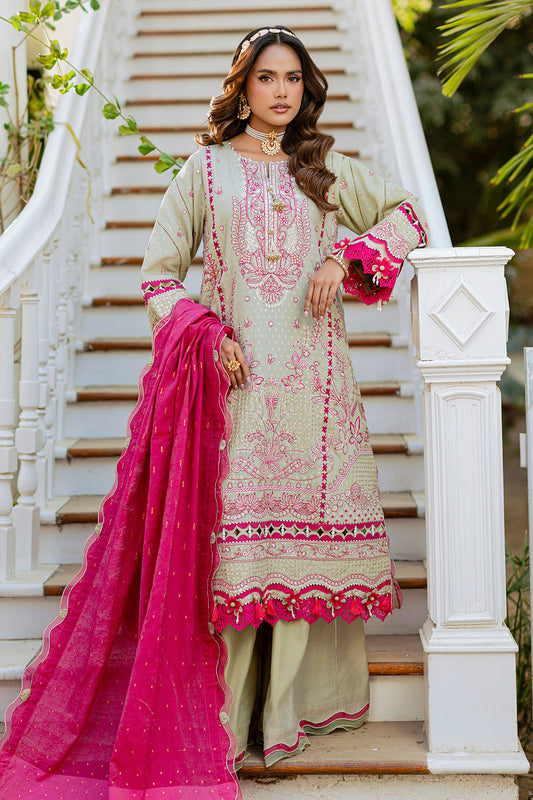 Embroidered Shirt Shalwar Dupatta - 4213