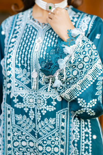 Embroidered Shirt Shalwar Dupatta - 4214