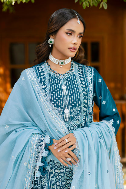 Embroidered Shirt Shalwar Dupatta - 4214