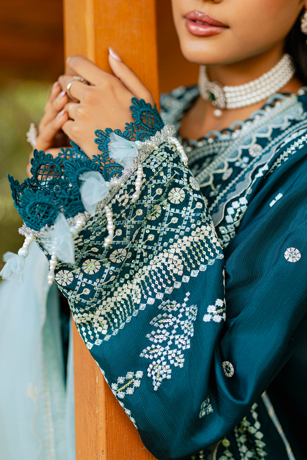 Embroidered Shirt Shalwar Dupatta - 4214