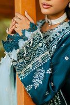 Embroidered Shirt Shalwar Dupatta - 4214