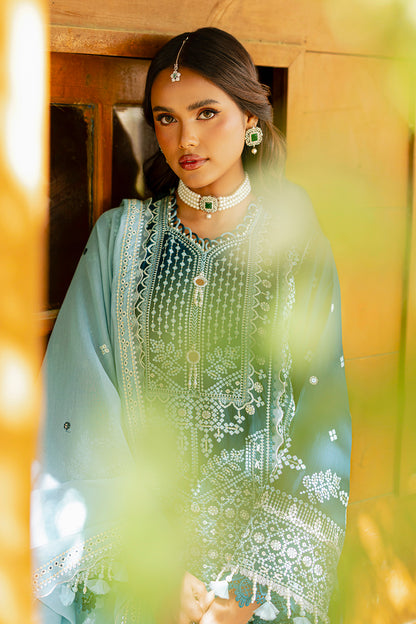 Embroidered Shirt Shalwar Dupatta - 4214