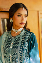 Embroidered Shirt Shalwar Dupatta - 4214