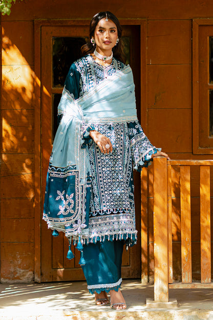 Embroidered Shirt Shalwar Dupatta - 4214