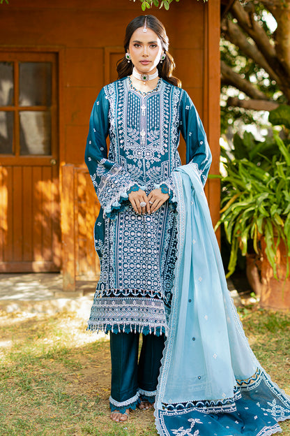 Embroidered Shirt Shalwar Dupatta - 4214