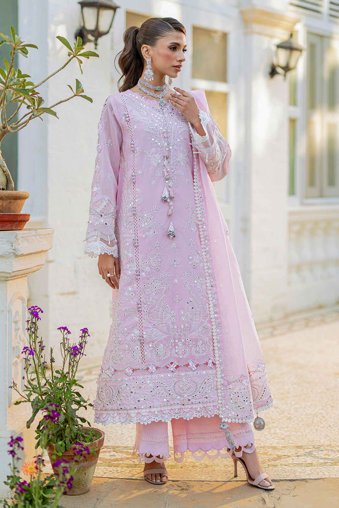 Embroidered Shirt Shalwar Dupatta - 4215