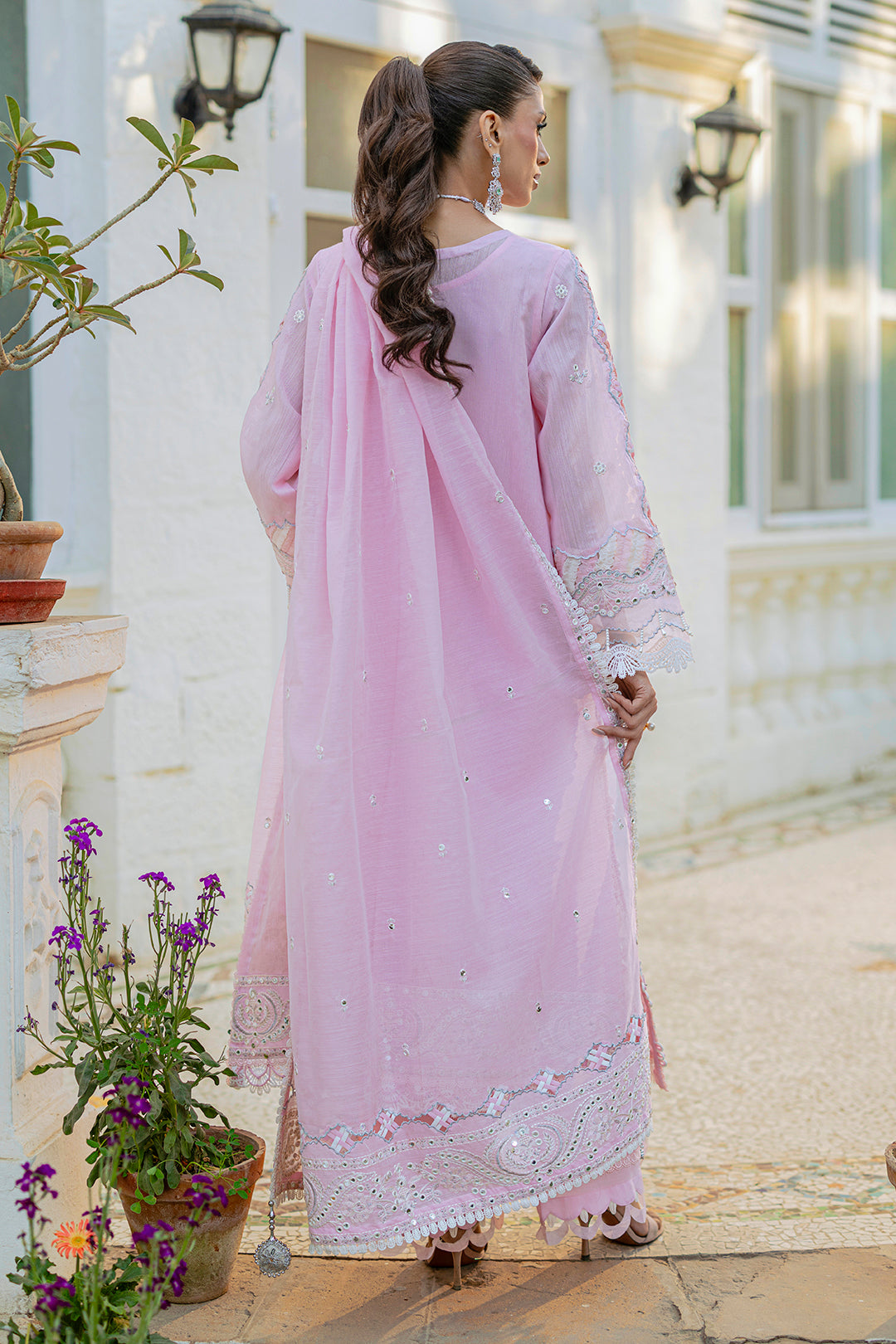 Embroidered Shirt Shalwar Dupatta - 4215