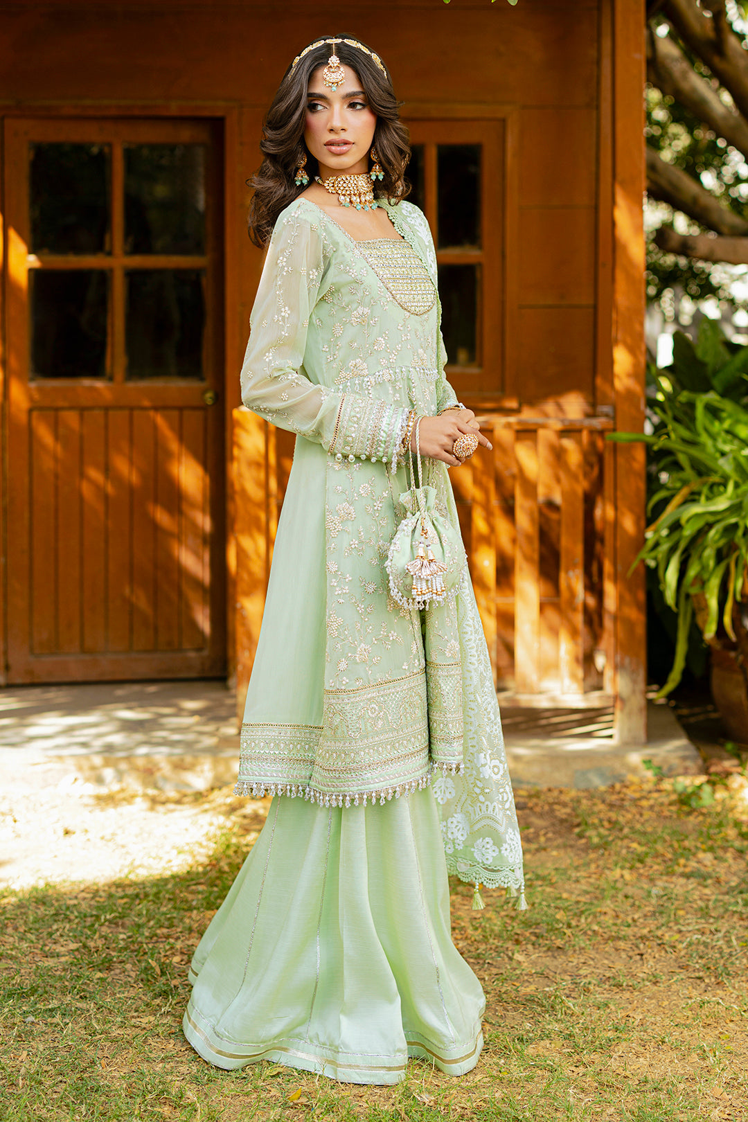 Embroidered Shirt Shalwar Dupatta - 4216