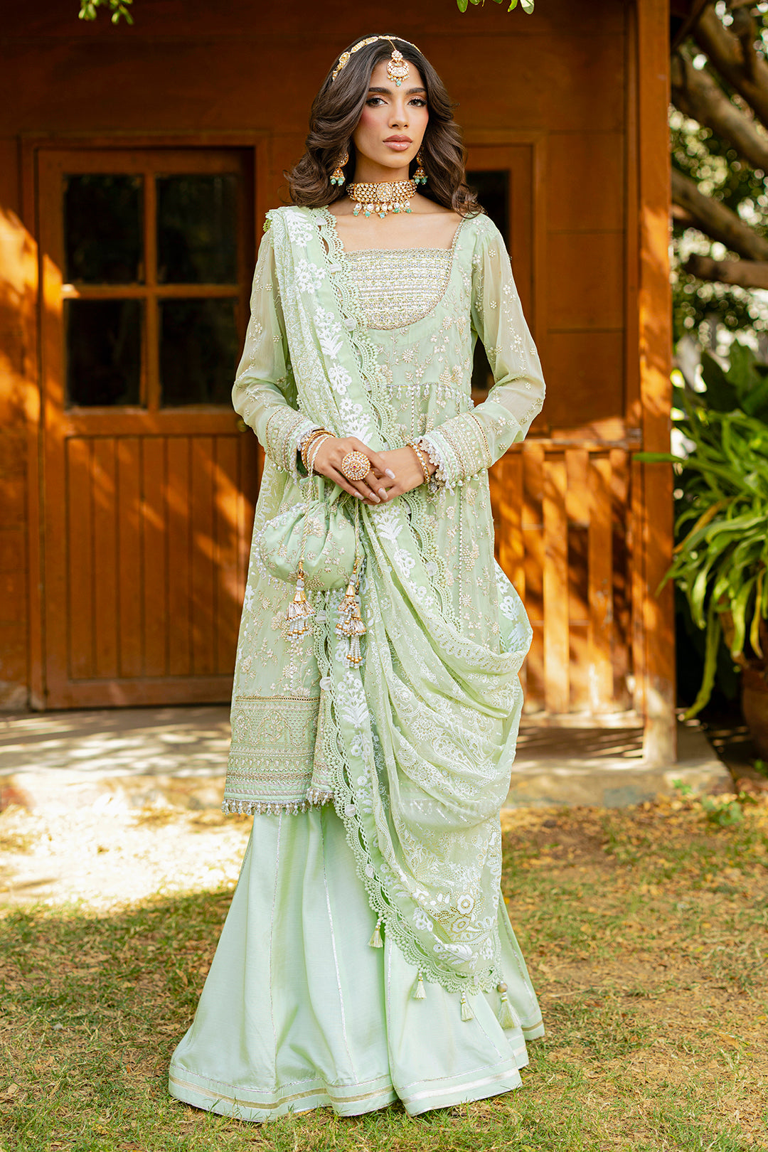 Embroidered Shirt Shalwar Dupatta - 4216