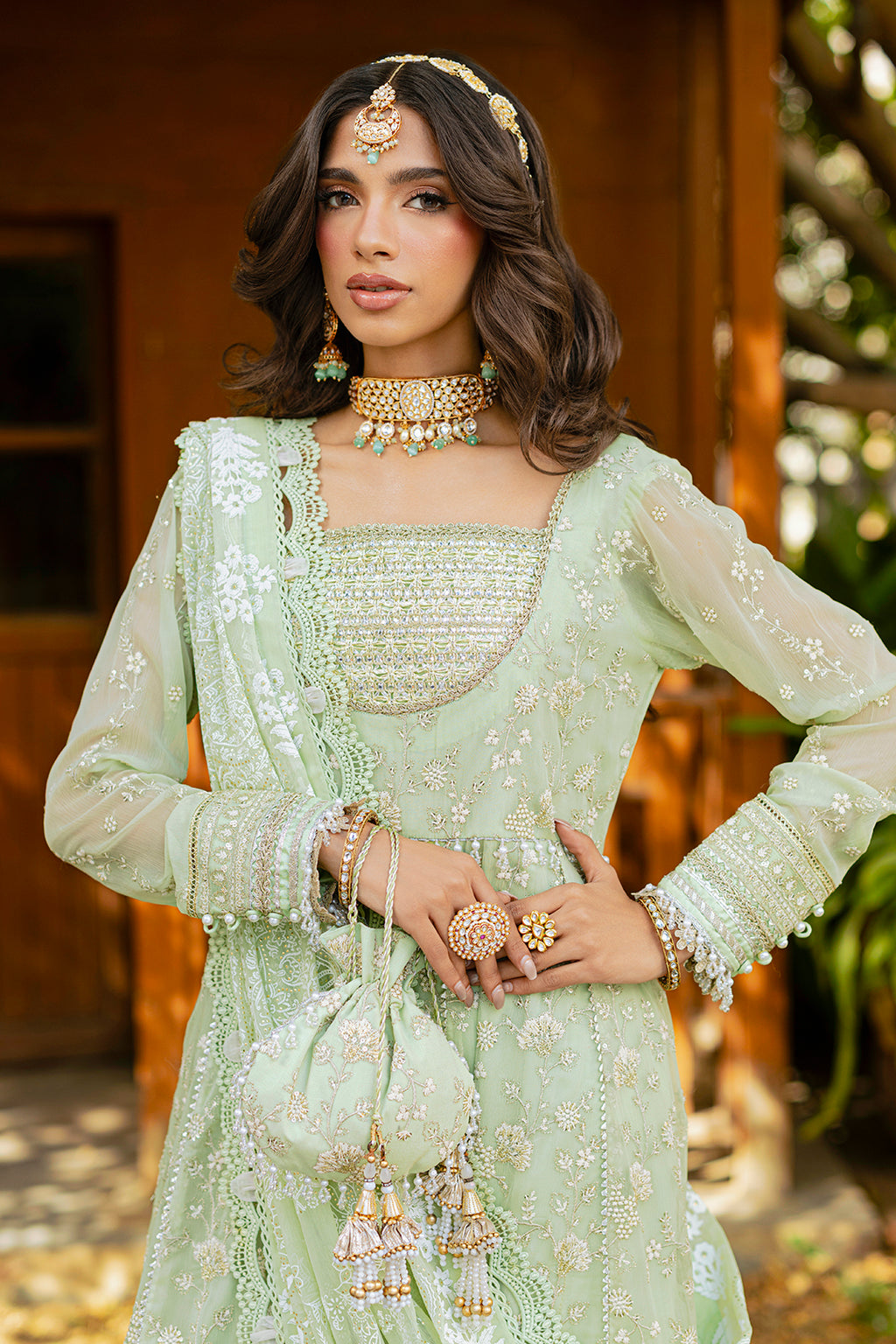 Embroidered Shirt Shalwar Dupatta - 4216