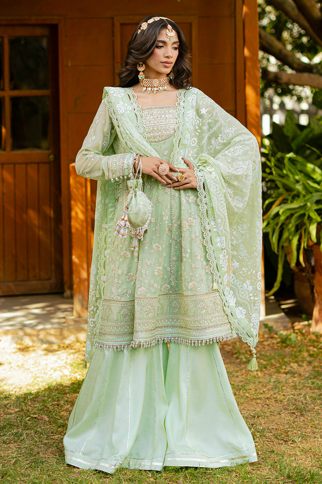 Embroidered Shirt Shalwar Dupatta - 4216