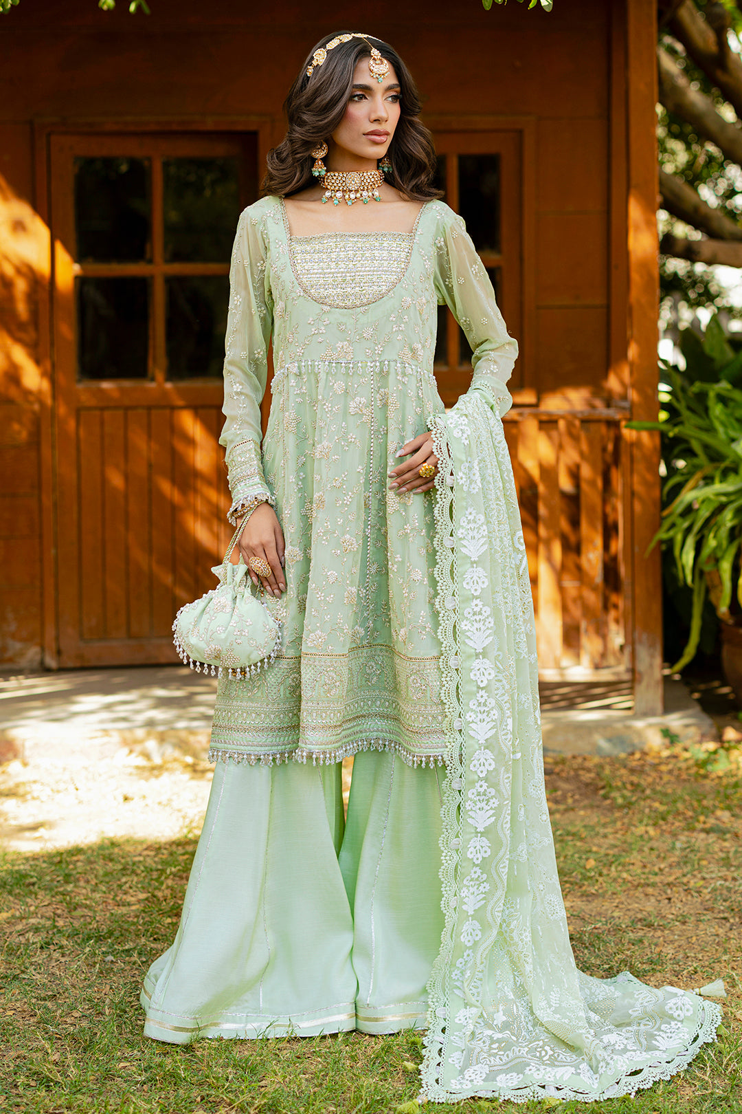 Embroidered Shirt Shalwar Dupatta - 4216