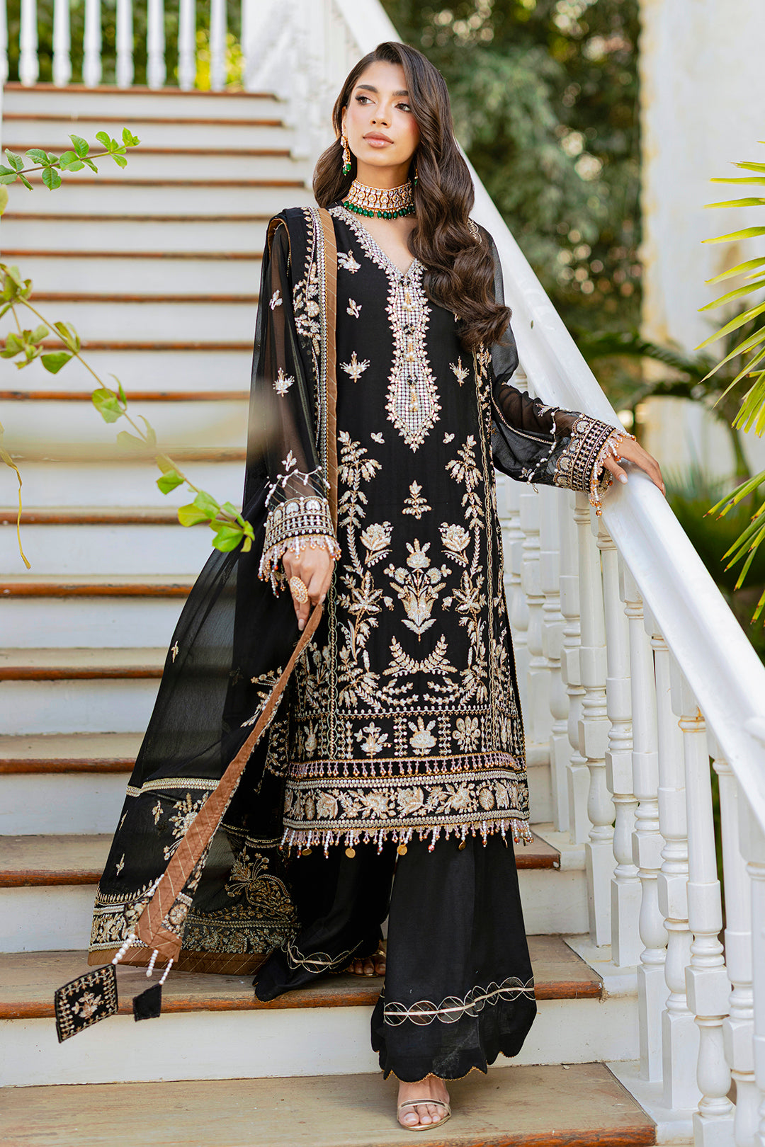 Embroidered Shirt Shalwar Dupatta - 4217