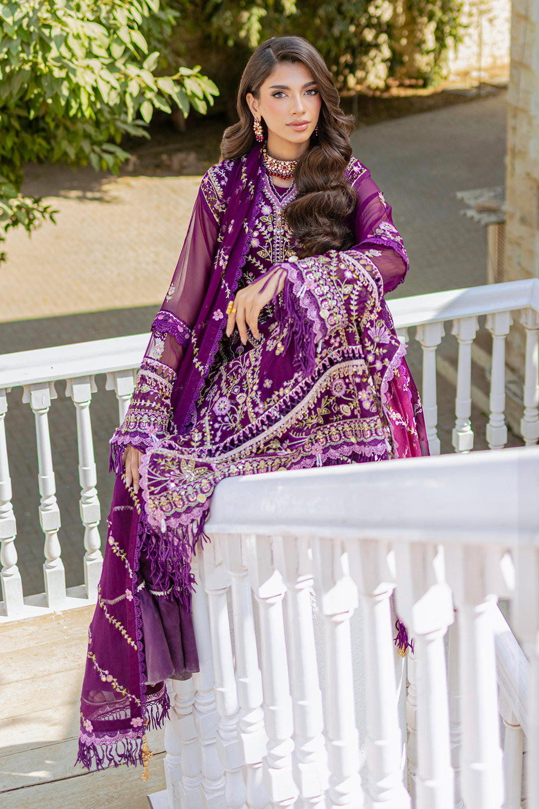 Embroidered Shirt Shalwar Dupatta - 4218