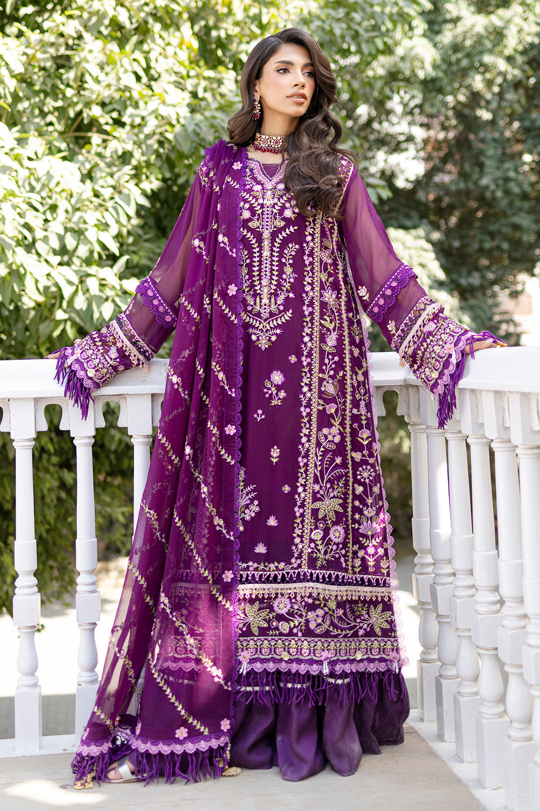 Embroidered Shirt Shalwar Dupatta - 4218