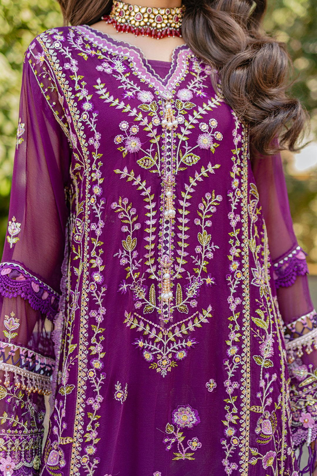 Embroidered Shirt Shalwar Dupatta - 4218