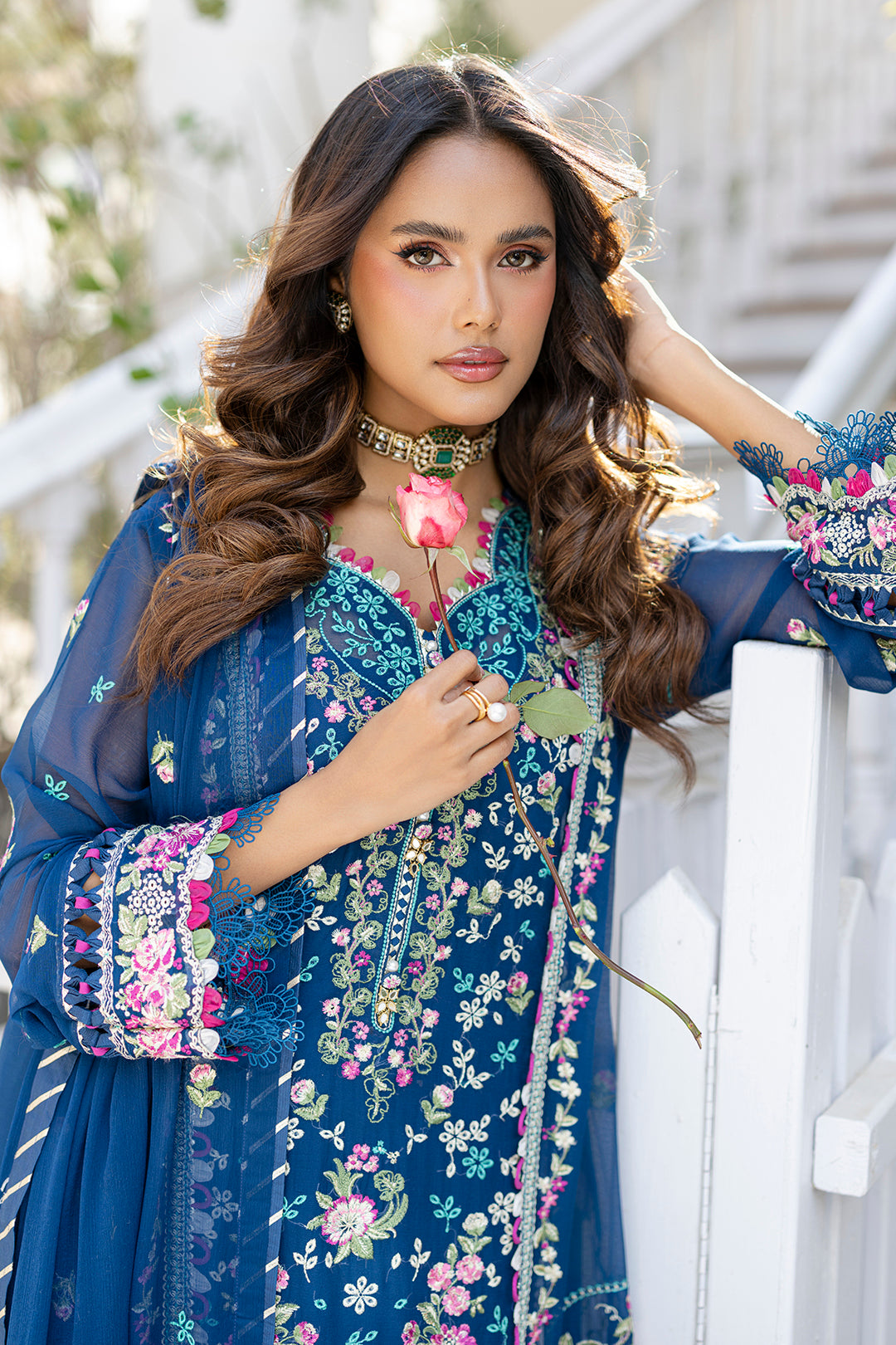 Embroidered Shirt Shalwar Dupatta - 4219