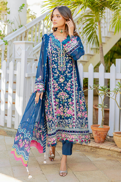 Embroidered Shirt Shalwar Dupatta - 4219