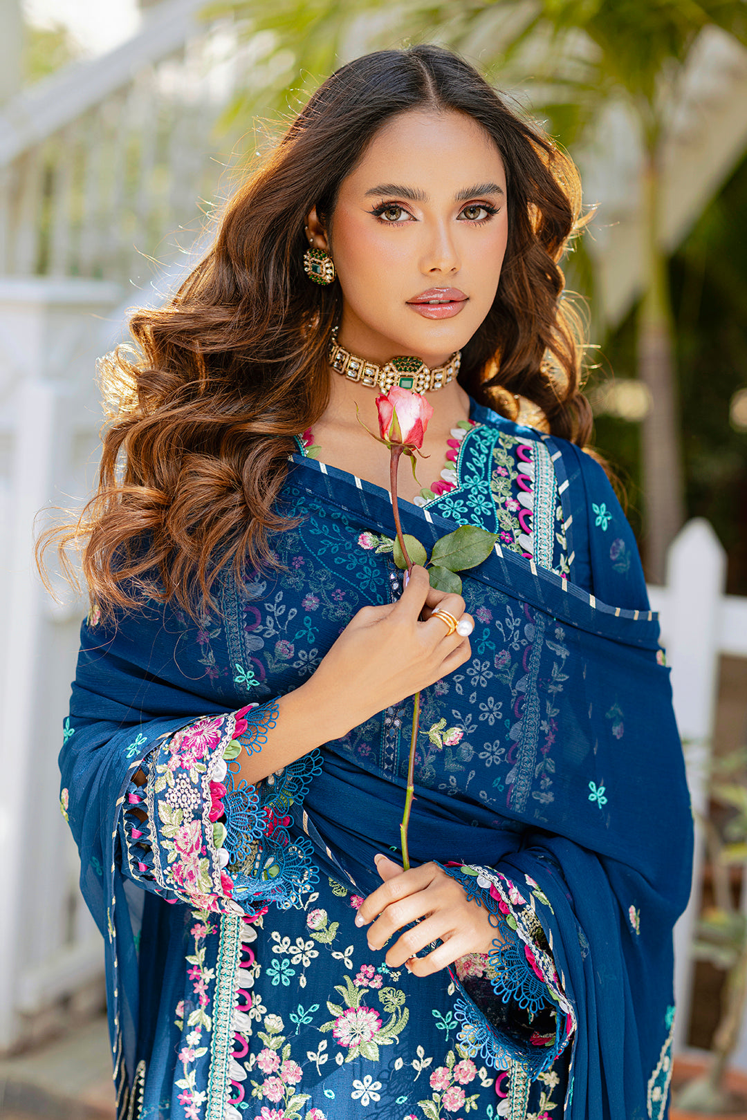 Embroidered Shirt Shalwar Dupatta - 4219