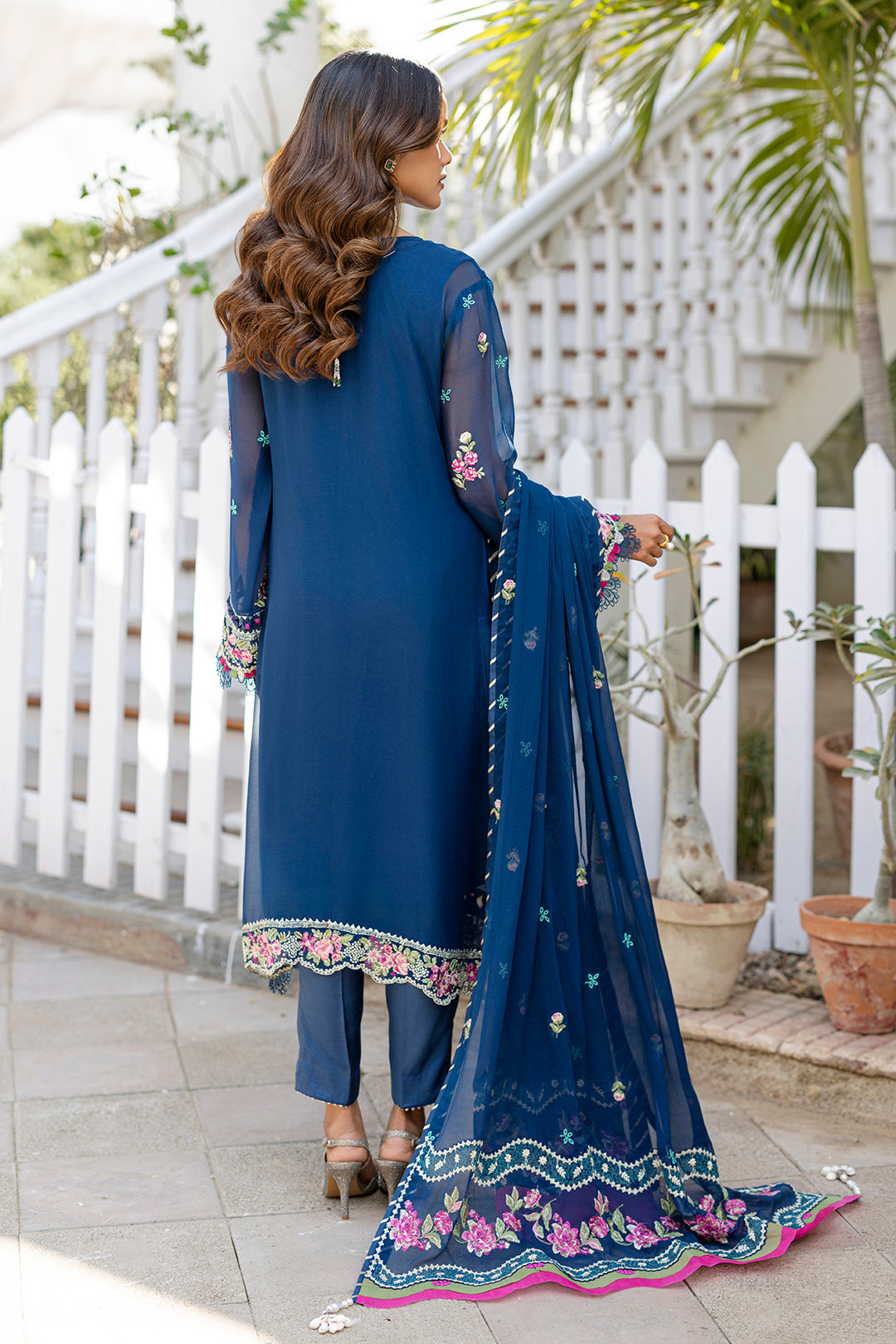 Embroidered Shirt Shalwar Dupatta - 4219