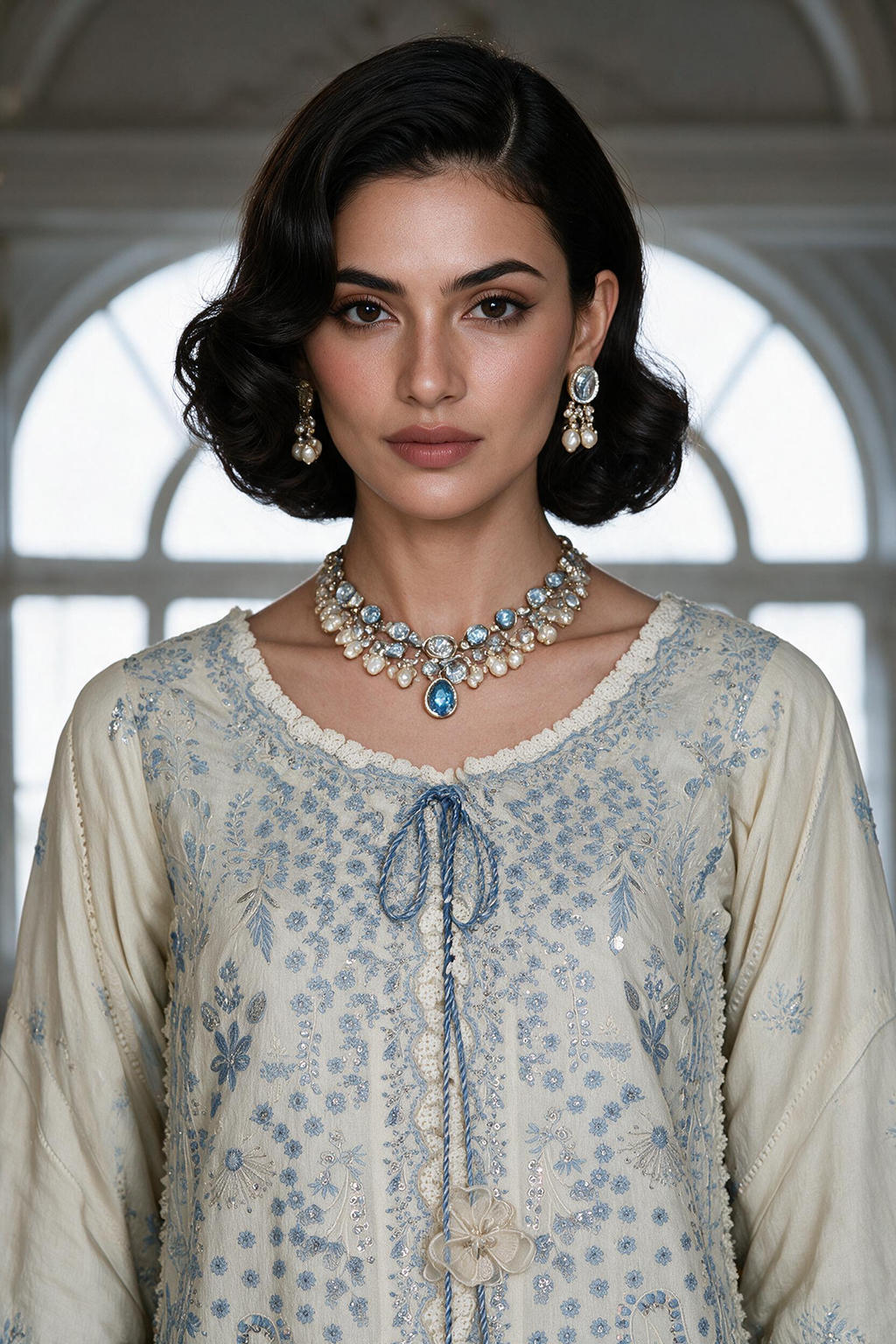 Embroidered Shirt Shalwar Dupatta - 4220