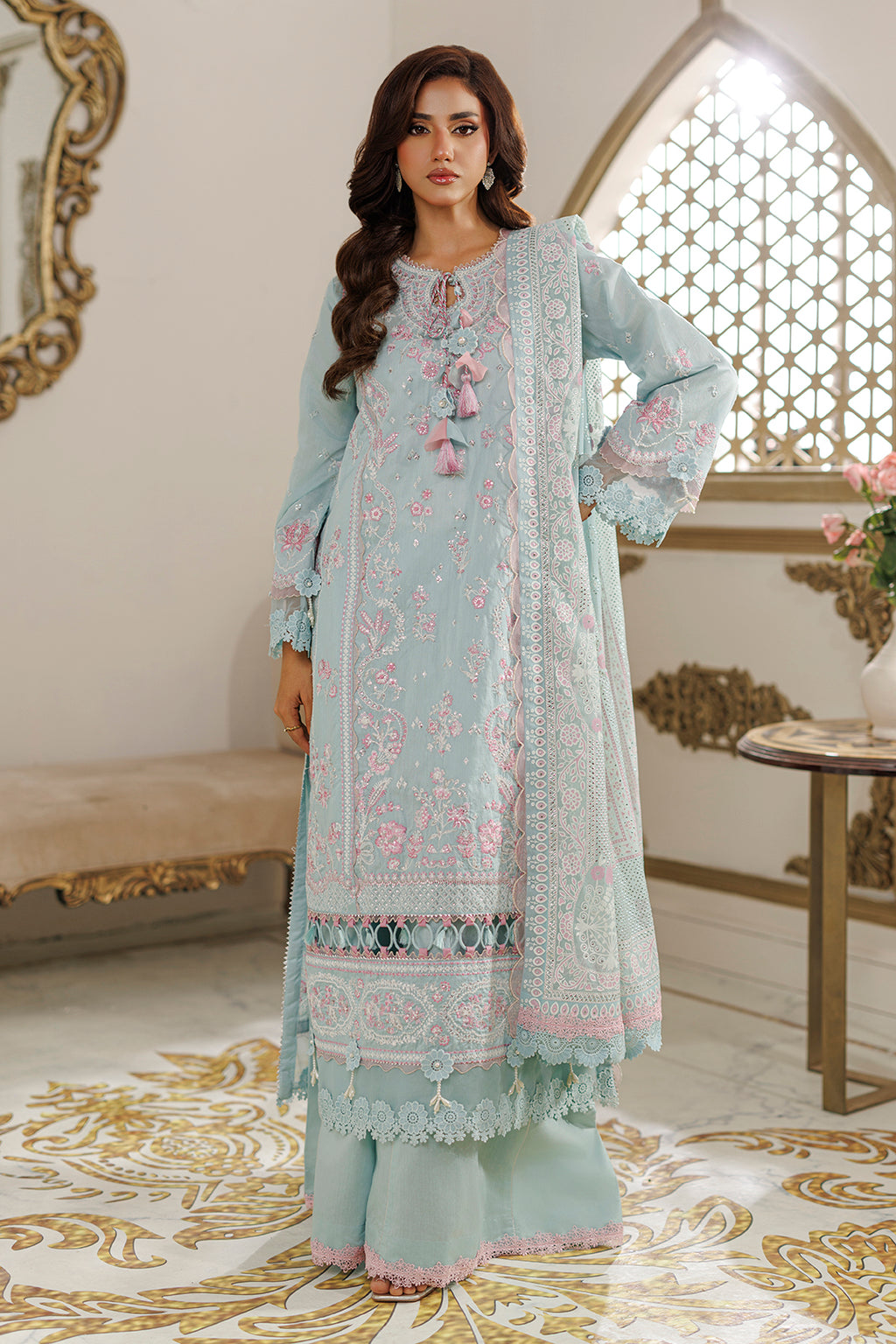 Embroidered Shirt Shalwar Dupatta - 4221