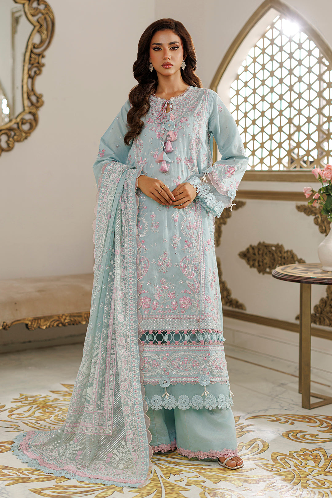Embroidered Shirt Shalwar Dupatta - 4221
