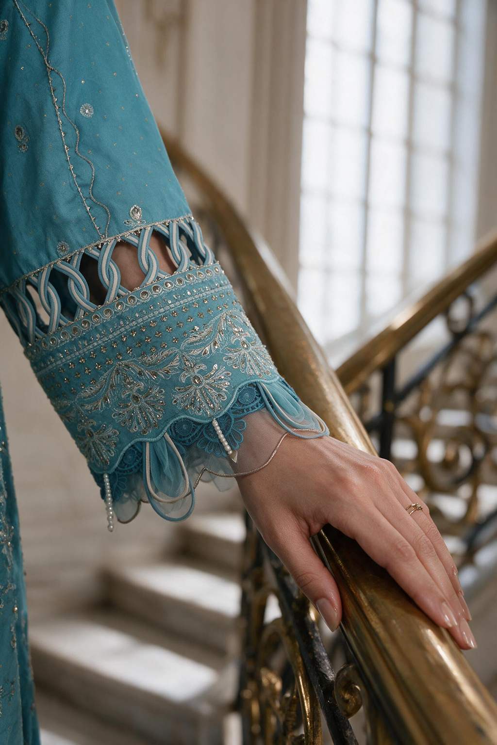 Embroidered Shirt Shalwar Dupatta - 4222