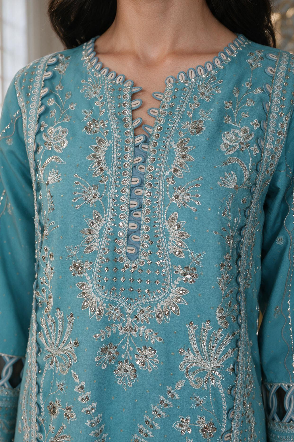 Embroidered Shirt Shalwar Dupatta - 4222