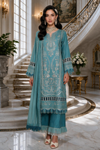 Embroidered Shirt Shalwar Dupatta - 4222