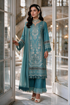 Embroidered Shirt Shalwar Dupatta - 4222