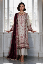 Embroidered Shirt Shalwar Dupatta - 4223