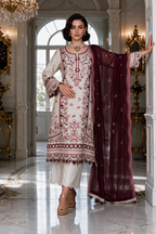 Embroidered Shirt Shalwar Dupatta - 4223