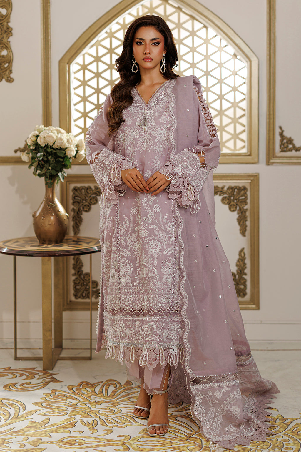 Embroidered Shirt Shalwar Dupatta - 4224