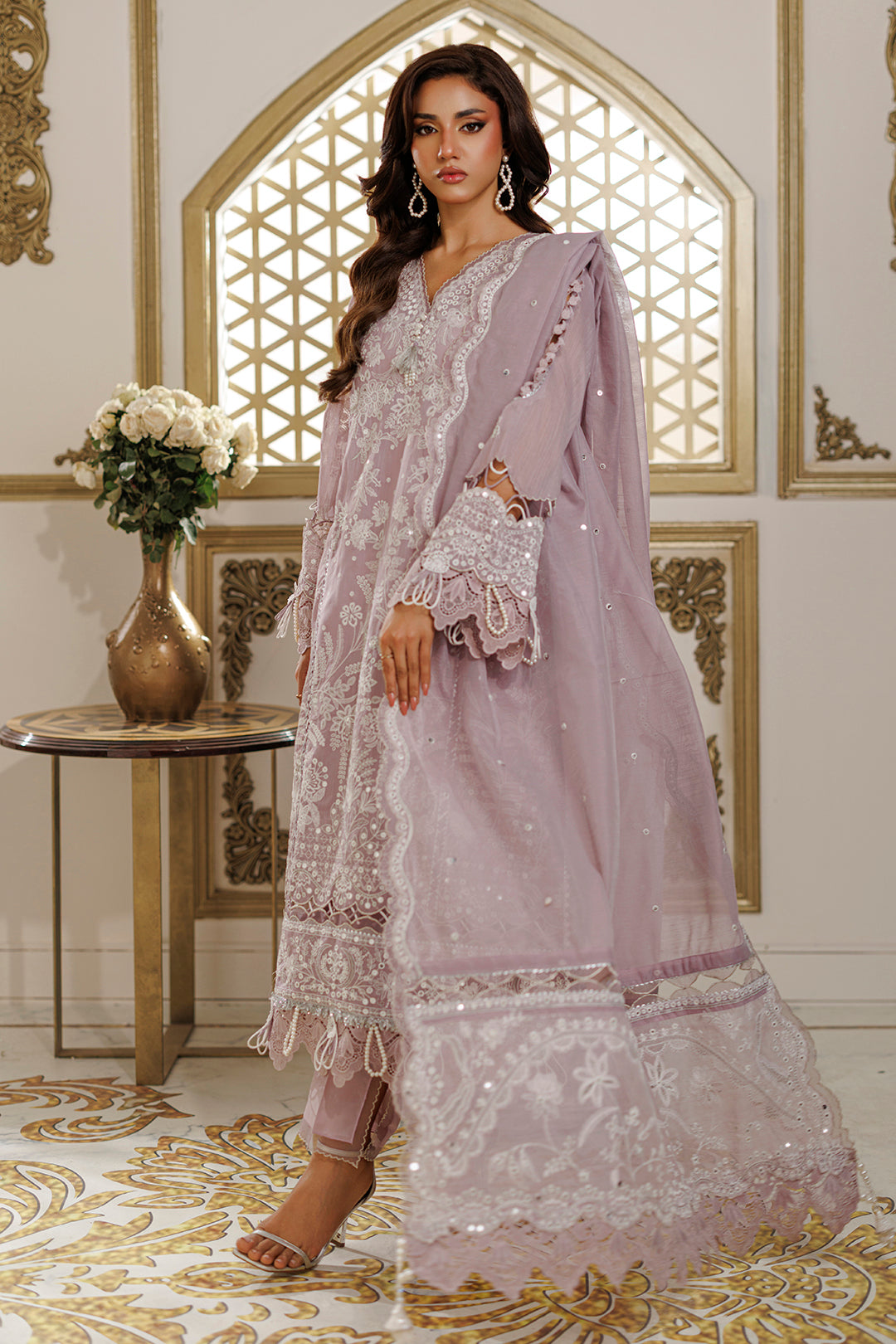 Embroidered Shirt Shalwar Dupatta - 4224