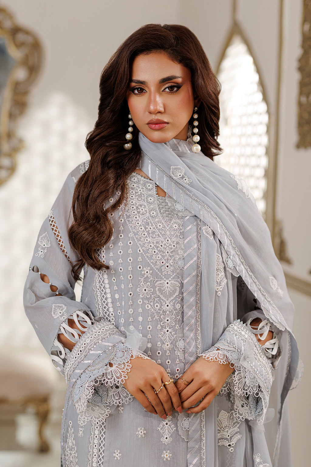 Embroidered Shirt Shalwar Dupatta - 4226