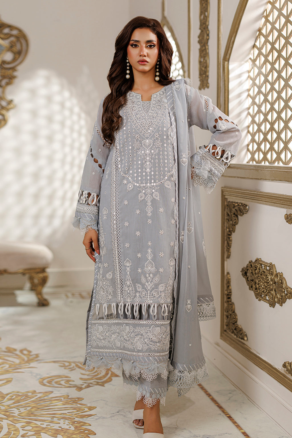 Embroidered Shirt Shalwar Dupatta - 4226