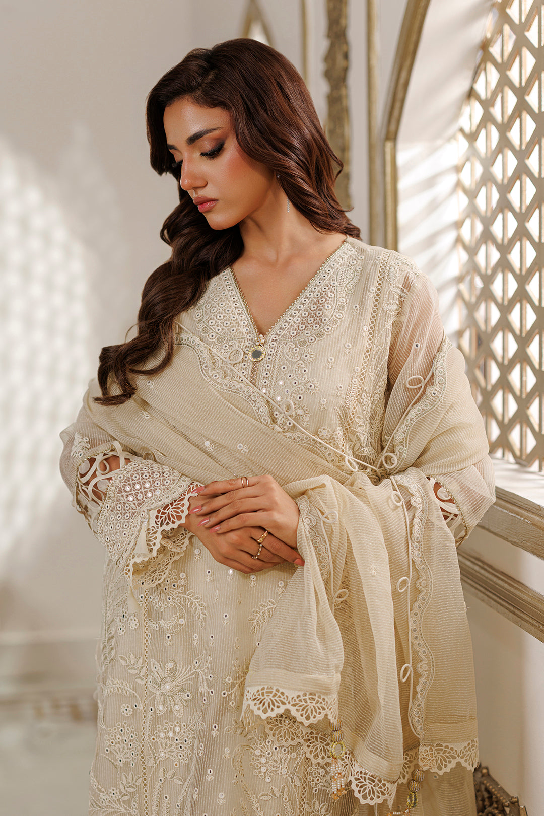 Embroidered Shirt Shalwar Dupatta - 4227